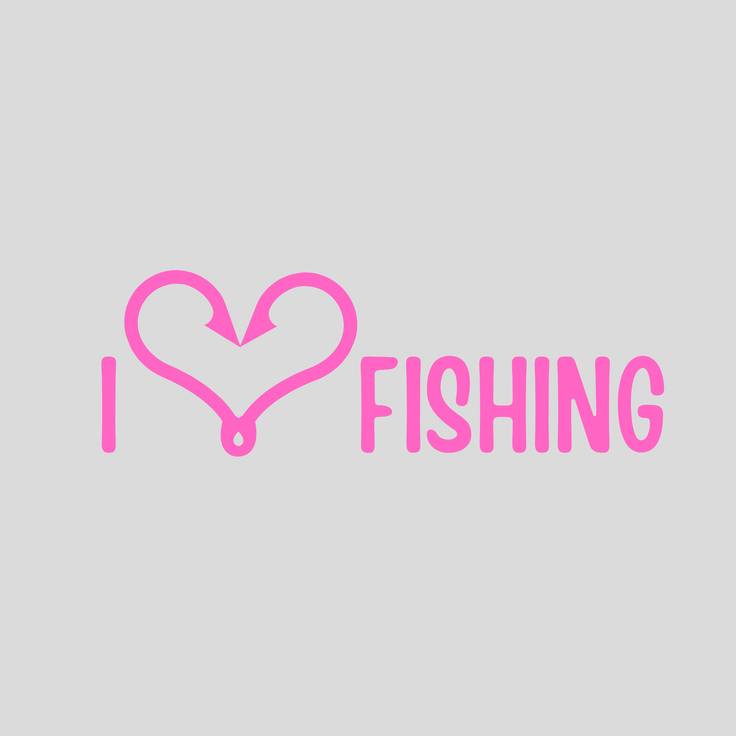 I Love Fishing Stickers