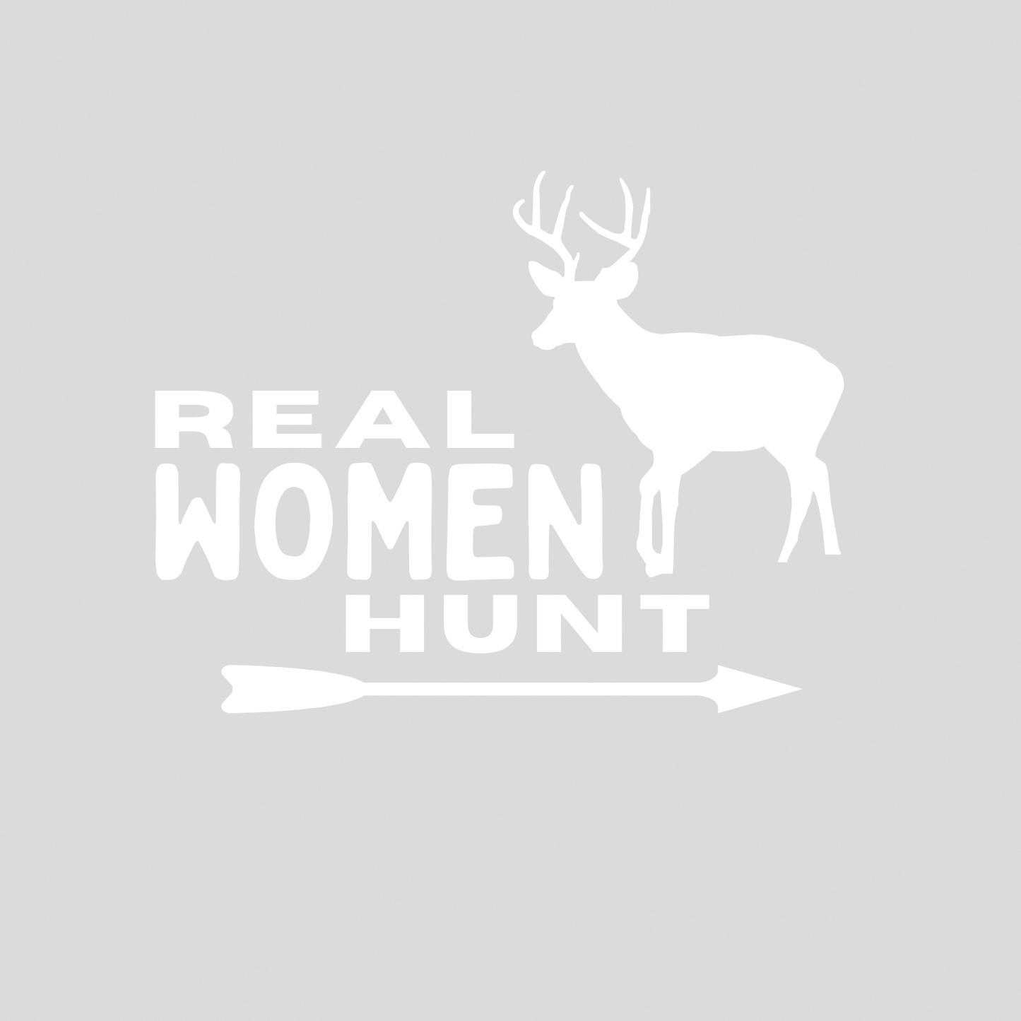 Real Women Hunt Stickers