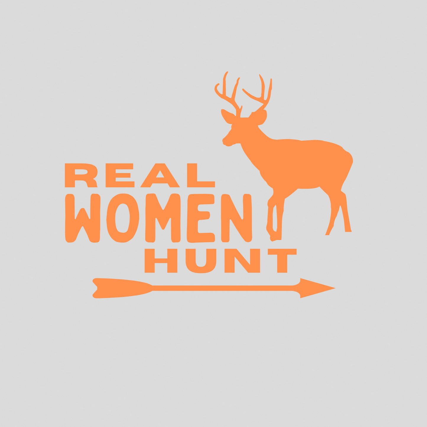 Real Women Hunt Stickers