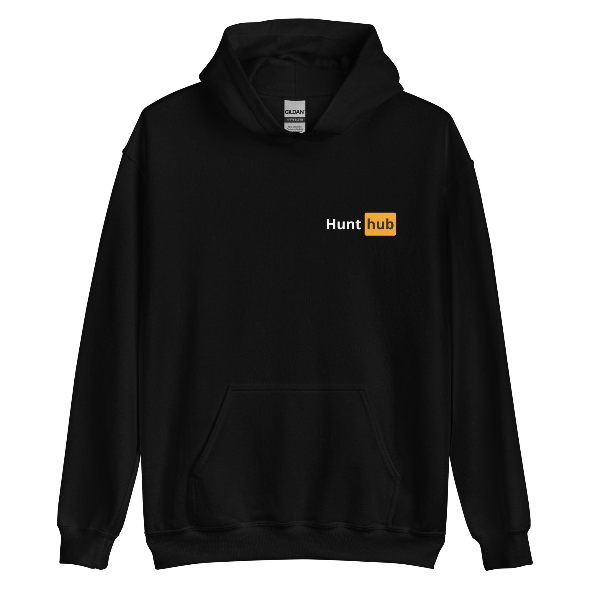 Hoodie noir Hunt hub – Sixième Sens™