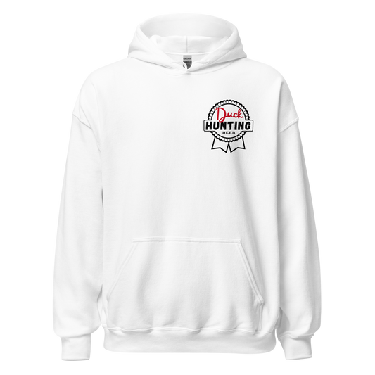 Pabst Hunting White Hoodie